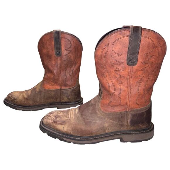 ARIAT Brown Leather Cowboy Western Boots   Size: 10 EE Men\'s